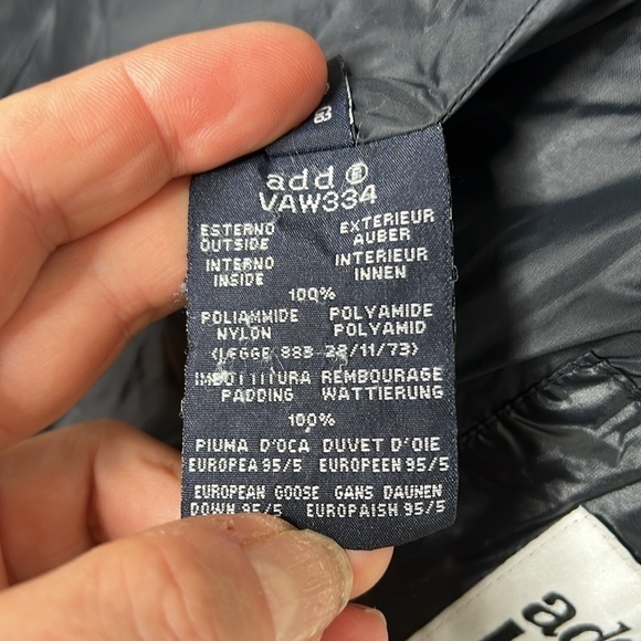 add Down Sz 6 Puffer Zip Belted Black Coat - Picture 15 of 16